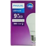 Lámpara LED PHULAL de 9W - Luz Fría Bulbo A60 - Imagen 3