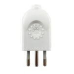 Ficha Electraline 3 en Linea Macho 10A - Color - Blanco - Imagen 3